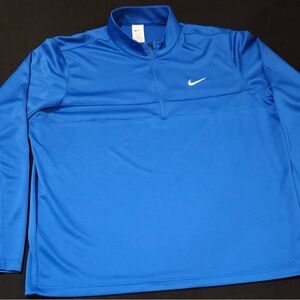 Nike Men's Dri-fit Victory Half-Zip Top Long Sleeve Blue Golf Jacket Mens Size X